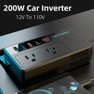 200W Car Inverter W LED Screen
