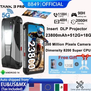 8849 Tank 3 Pro by Unihertz Rugged Projector Smartphone Android