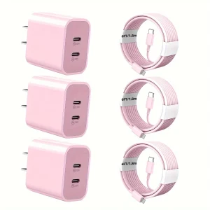 3-Pack For IPhone Fast Charger