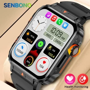 SENBONO Military Men Smart Watch for Men Women